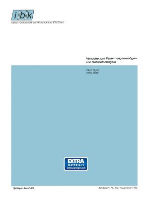 Versuche Zum Verformungsvermögen Von Stahlbetonträgern