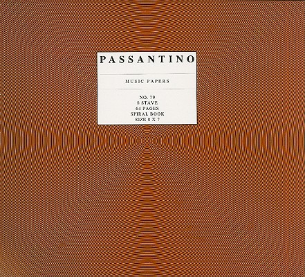 Passantino Music Papers, No. 79, 8 Stave Spiral Book