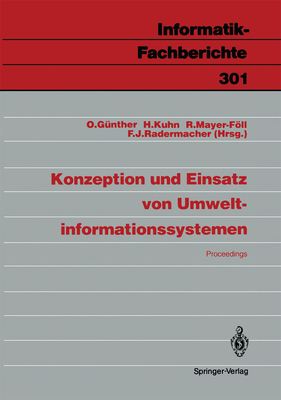 Konzeption Und Einsatz Von Umweltinformationssystemen: Proceedings