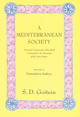 A Mediterranean Society, Volume VI: The Jewish Communities of the Arab World as Portrayed in the Documents of the Cairo Geniza, Cumulative Indices Vol