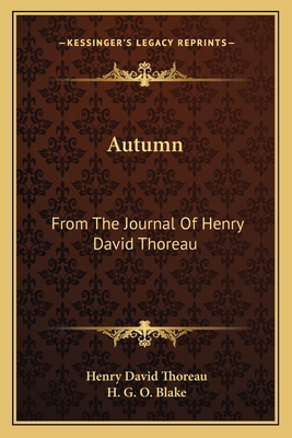 Autumn: From The Journal Of Henry David Thoreau