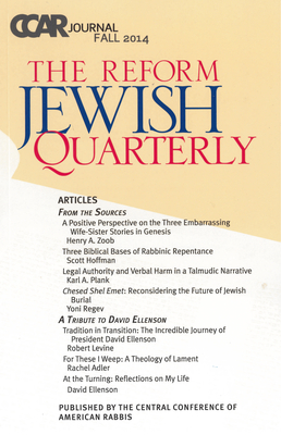 CCAR Journal - Reform Jewish Quarterly Fall 2014