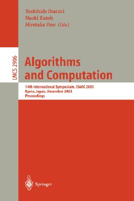 Algorithms and Computation: Third International Symposium, Isaac '92, Nagoya, Japan, December 16-18, 1992. Proceedings