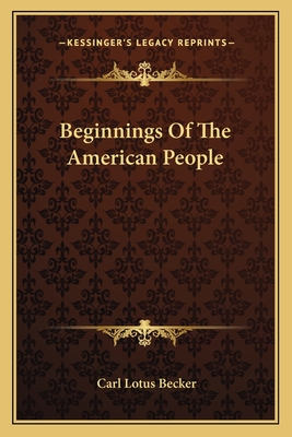 Beginnings Of The American People