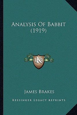 Analysis Of Babbit (1919)