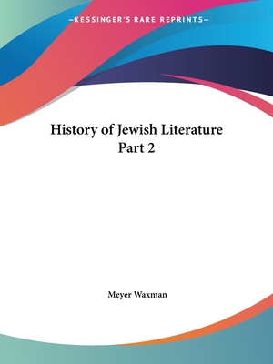 History of Jewish Literature Part 2