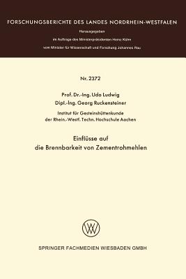 Einflüsse Auf Die Brennbarkeit Von Zementrohmehlen