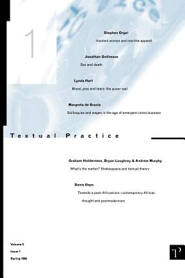 Textual Practice: Volume 9 Issue 1