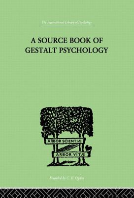 A Source Book of Gestalt Psychology