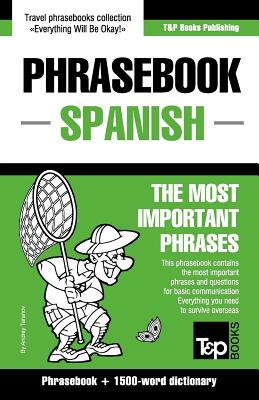 English-Spanish phrasebook and 1500-word dictionary