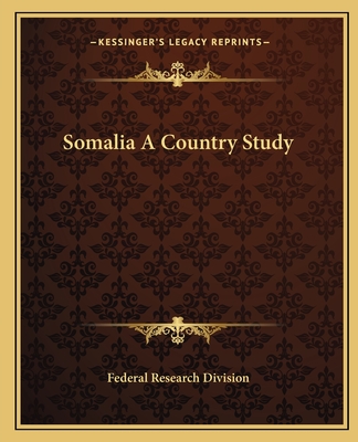 Somalia A Country Study