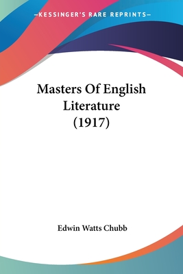 Masters Of English Literature (1917)