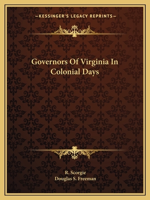 Governors Of Virginia In Colonial Days
