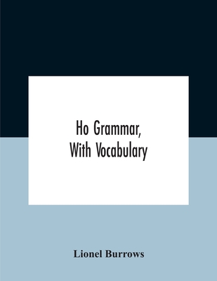 Ho Grammar, With Vocabulary