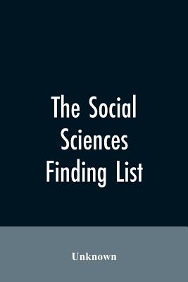 The social sciences; finding list