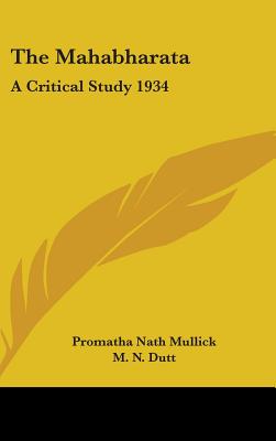 The Mahabharata: A Critical Study 1934