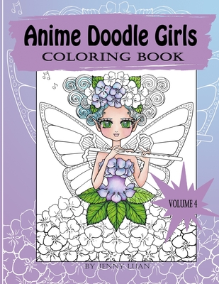 Anime Doodle Girls: coloring book