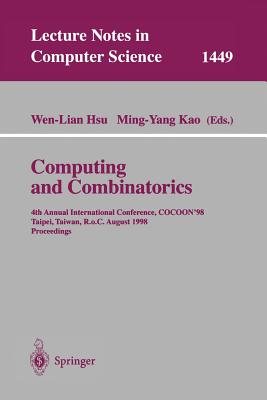 Computing and Combinatorics: 4th Annual International Conference, Cocoon'98, Taipei, Taiwan, R.O.C., August 12-14, 1998