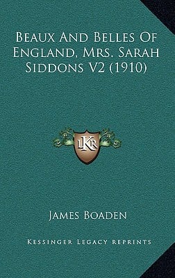 Beaux And Belles Of England, Mrs. Sarah Siddons V2 (1910)