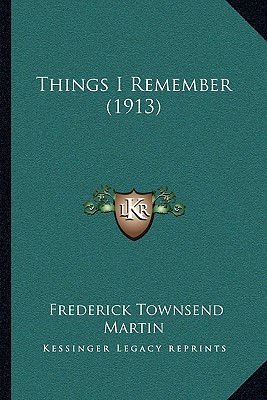 Things I Remember (1913)
