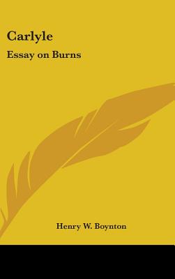 Carlyle: Essay on Burns