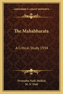 The Mahabharata: A Critical Study 1934