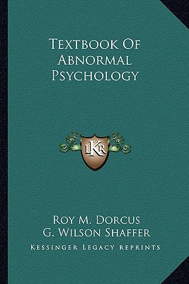Textbook Of Abnormal Psychology