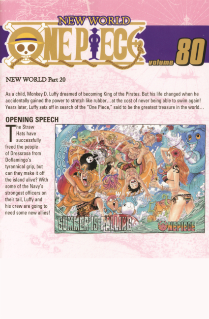 Opening Speech. (One Piece, Vol. 80)