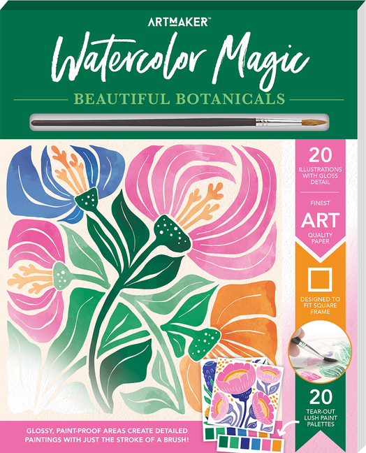 Art Maker Watercolor Magic Beautiful Botanicals