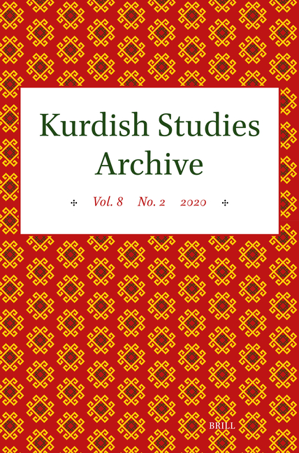 Kurdish Studies Archive: Vol. 8 No. 2 2020