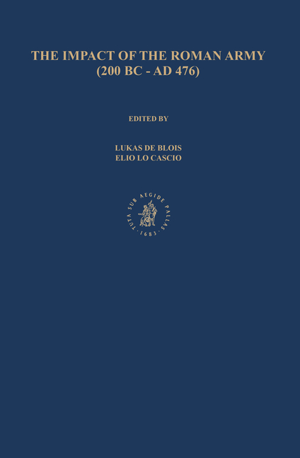 The Impact of the Roman Army (200 B.C. - A.D. 476): Economic, Social, Political, Religious and Cultural Aspects: Proceedings of the Sixth Workshop of