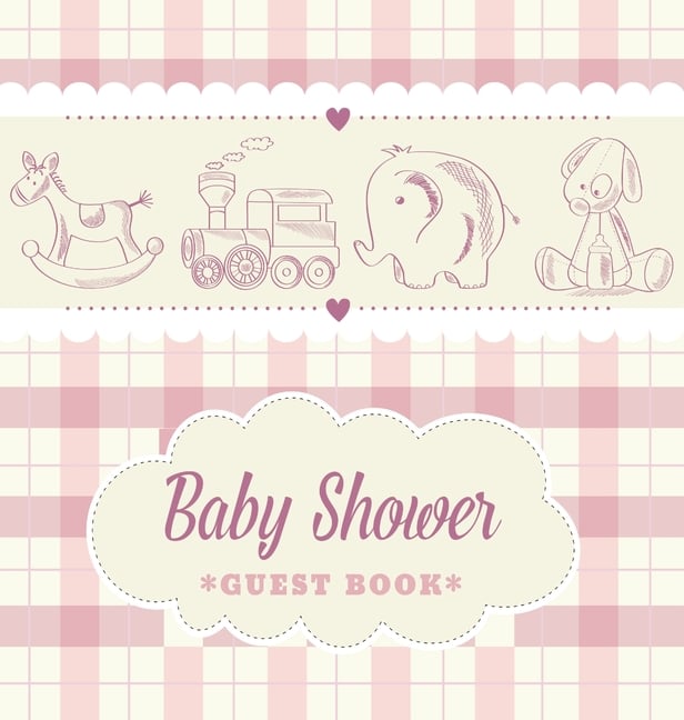 Baby Shower Guest Book for Boy: A Retro Storybook Themed Square Hardcover Keepsake - Wishes for Baby, Advice for Parents, Sign-In & Photo Pages