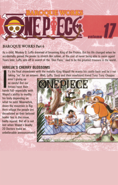 Hiriluk's Cherry Blossoms. (One Piece, Vol. 17)