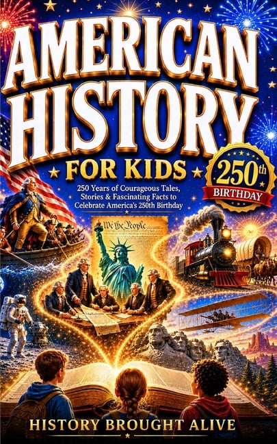 American History for Kids: 250 Years of Courageous Tales, Stories & Fascinating Facts to Celebrate America's 250th Birthday