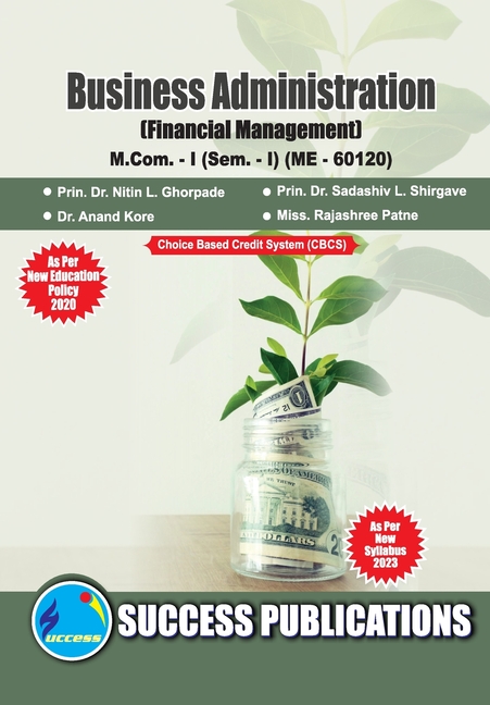 Financial Management, First Year, M.Com, Sem-I-English