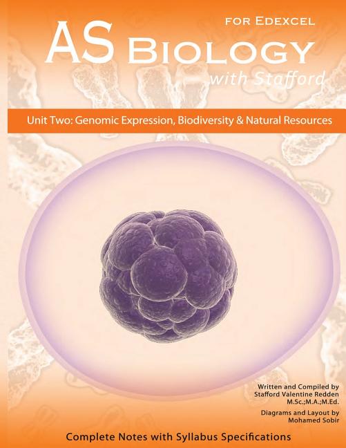 AS Biology With Stafford: Unit 2: Genomic Expression, Biodiversity and Natural Resources