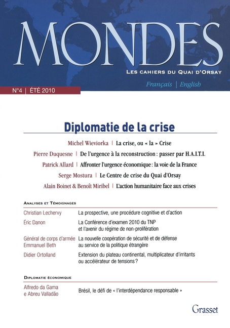 Mondes n°4 - Les cahiers du Quai d'Orsay