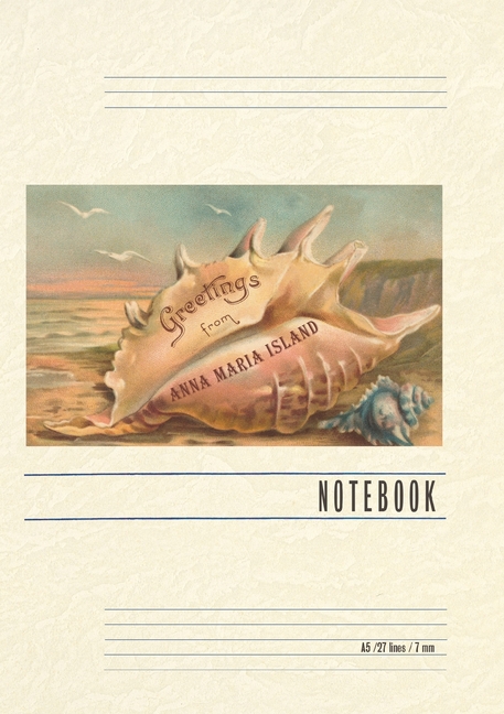 Vintage Lined Notebook Greetings from Anna Maria Island