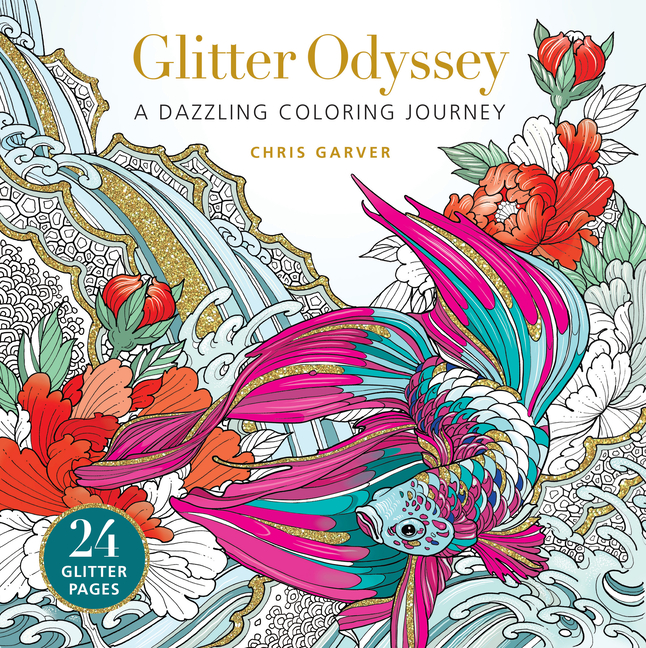 Glitter Odyssey: A Dazzling Coloring Journey