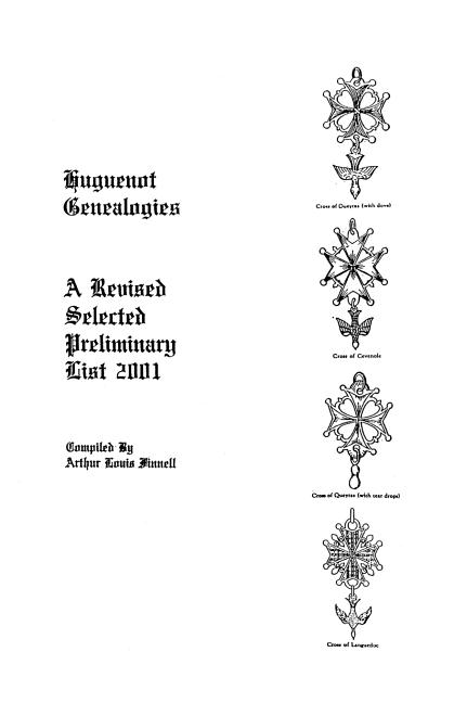 Huguenot Genealogies