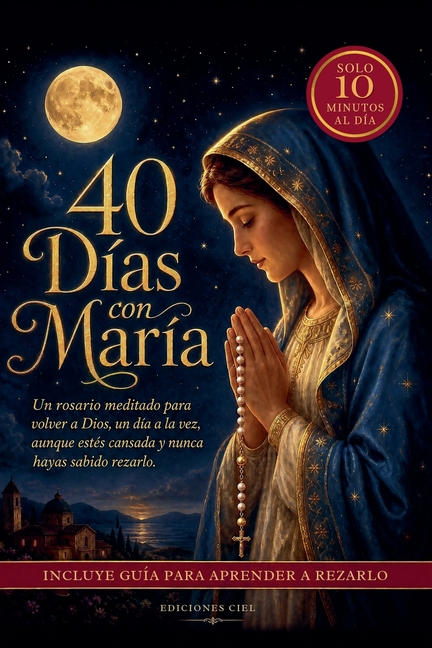 40 Días con María: Un rosario meditado para volver a Dios, un día a la vez, aunque estés cansada y nunca hayas sabido rezarlo