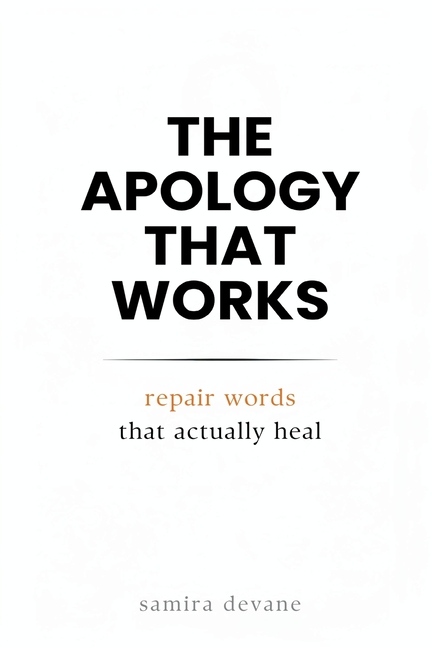 The Apology That Works: Repair Words That Actually Heal: Say sorry in ways that rebuild trust and closeness