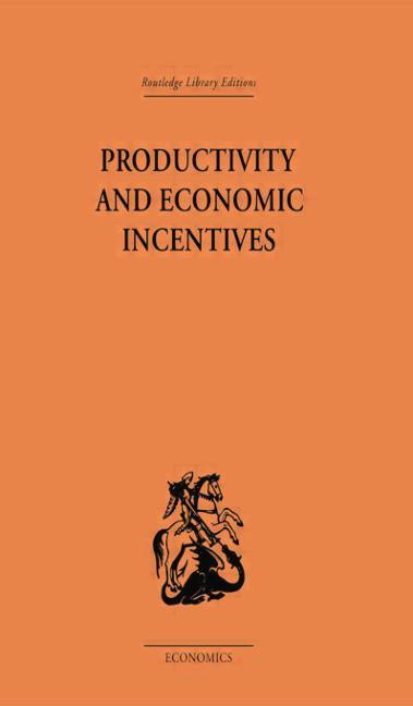Productivity and Economic Incentives