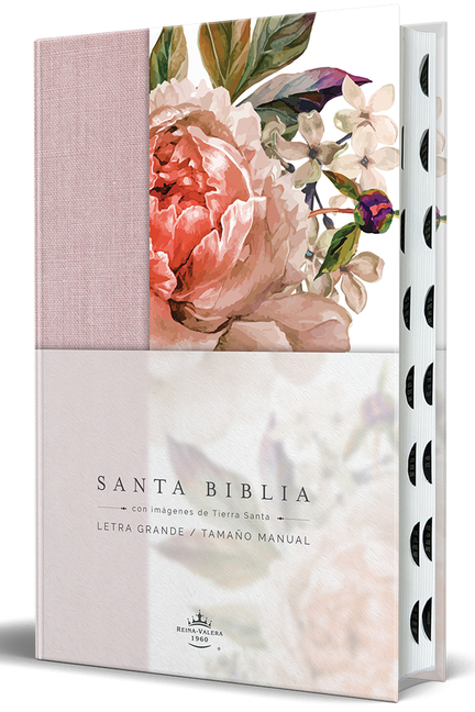 Biblia Reina Valera 1960 Letra Grande. Tela Rosada Con Flores, Manual Con Ã-Ndice / Spanish Bible Rvr 1960, Large Print, Pink Floral Cloth with Index
