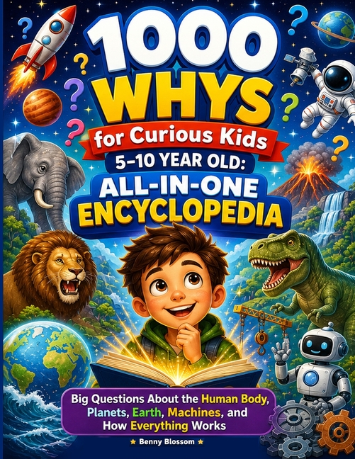 1000 Whys Big Questions Encyclopedia for Curious Kids 5-10 Year Old: Discover Human Body & Health, Space & Astronomy, Earth & Geography, and Engineeri