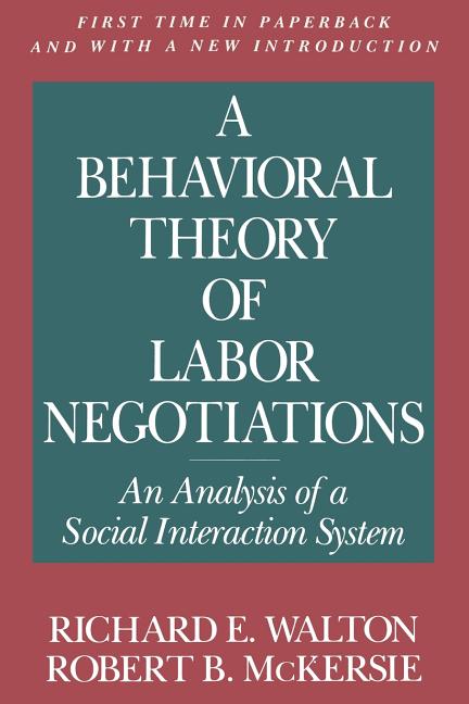 A Behavioral Theory of Labor Negotiations: The Ottoman Route to State Centralization