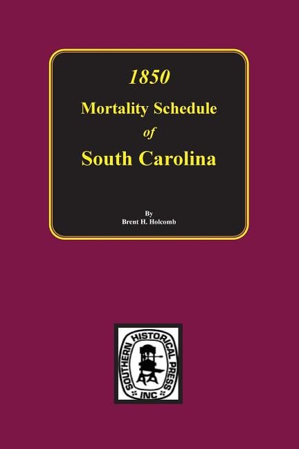 1850 Mortality Schedule of South Carolina