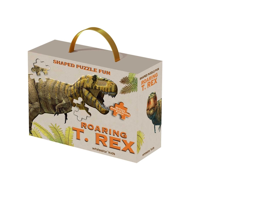 Shaped Puzzle Fun Roaring T. Rex: 50-Piece Dinosaur-Shaped Puzzle