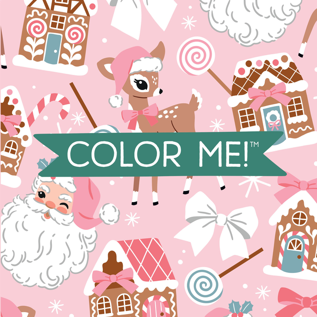 Color Me! Christmas - Keepsake Coloring Books Compact Edition: Classic Holiday & Winter Designs with Quotes 7x7 Inches Stocking Stuffer, Coloring Book