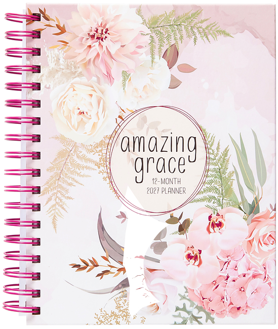 Amazing Grace (2027 Planner) Spiral Hardcover: 12-Month Weekly Planner